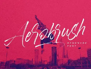 Aerobrush Brush font