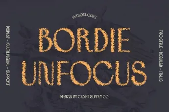 Bordie Unfocus font