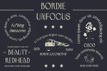 Bordie Unfocus font