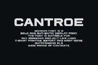 Cantroe font