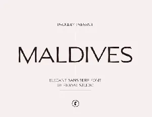 Maldives font