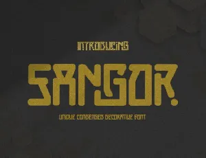 Sangor Vintage font