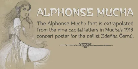 Alphonse Mucha font