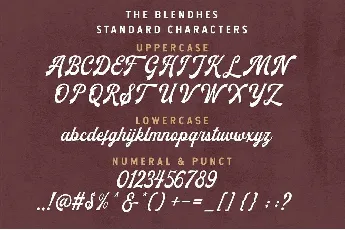 The Blendhes font