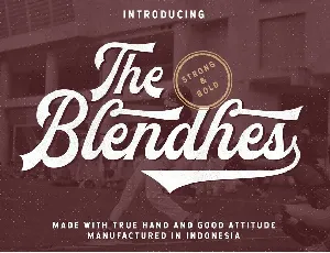 The Blendhes font