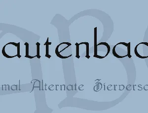 Lautenbach font