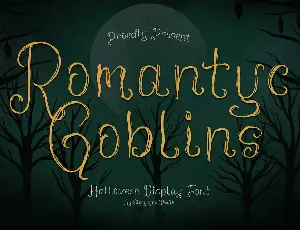 Romantyc Goblins â€“ Halloween Display font