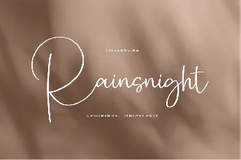 Rainsnight font