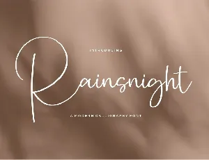 Rainsnight font