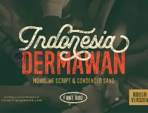 Indonesia Dermawan Display font