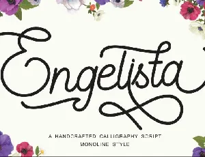 Engelista Monoline font