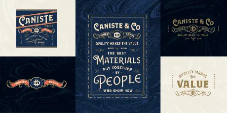 Caniste Family font