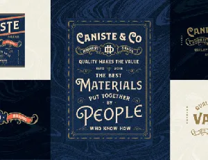 Caniste Family font