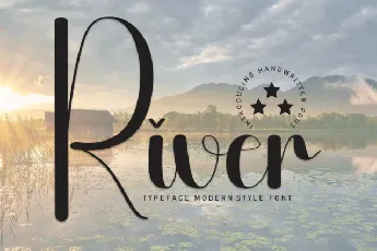 River Script Typeface font