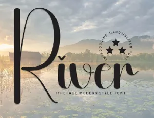 River Script Typeface font