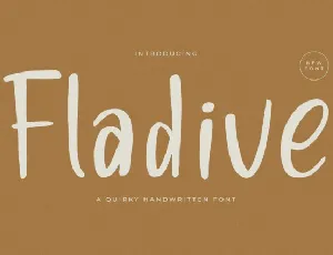 Fladive font