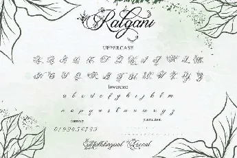 Ralgani font