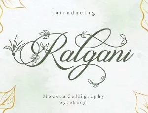 Ralgani font