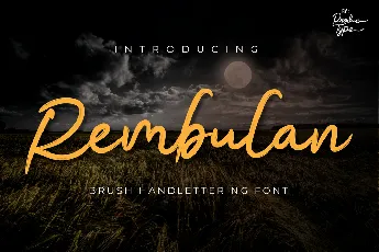 Rembulan font