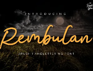 Rembulan font