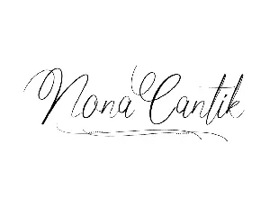 Nona Cantik Demo font