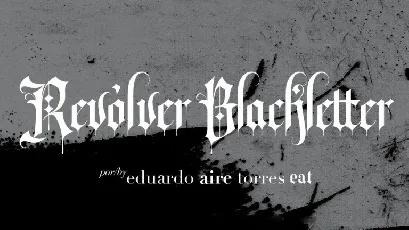 Revolver Blackletter font