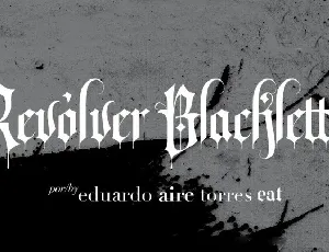 Revolver Blackletter font