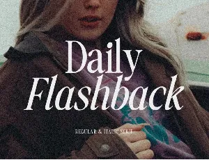 Daily Flashback font