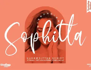 Sophitta Script font