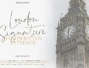 London Signature font