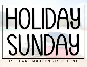 Holiday Sunday Display font