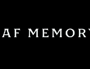 UAF Memory Family font