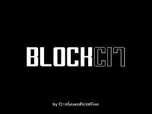 Block-C17 Bold font