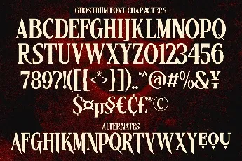 Ghostbum font