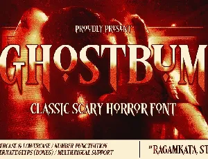 Ghostbum font