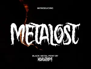 MetalostDemo font