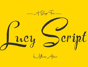 Lucy Script Free font
