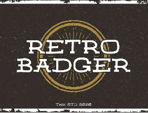 Retro Badger Serif font