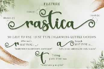 Rastica - Personal Use font