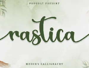 Rastica - Personal Use font