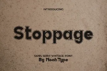 Stoppage Demo font