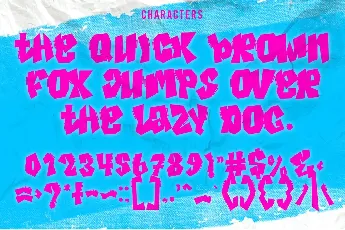 Spiky Frog Graffiti font