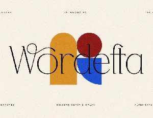 Wordefta font