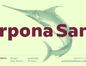 Arpona Sans font