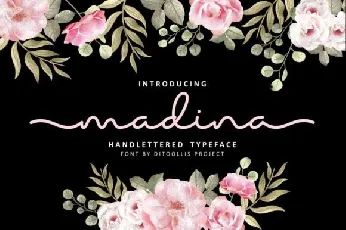 Madina Monoline font