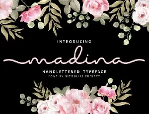 Madina Monoline font