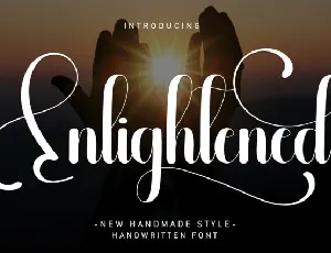 Enlightened Script font