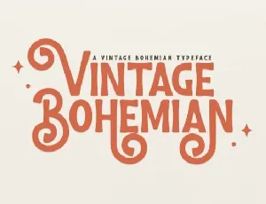 Vintage Bohemian font