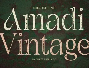 Amadi Vintage font