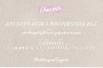 Chantile font